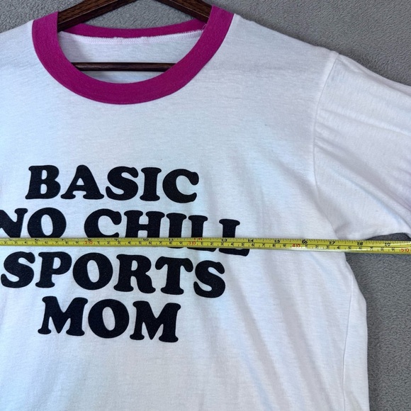Camp Collection Red and White Woman’s Graphic Tee Basic No Chill Sports Mom Med - Picture 4 of 8